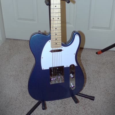 Harley Benton TE-20 Single Cut solid body guitar 2022 Blue image 1