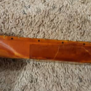 Mighty Mite Telecaster Neck with Tuners and Vintage Amber Tint image 7