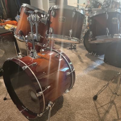 Yamaha Tour Custom Air-Seal Maple Drums Set 4 Piece Shell Pack 