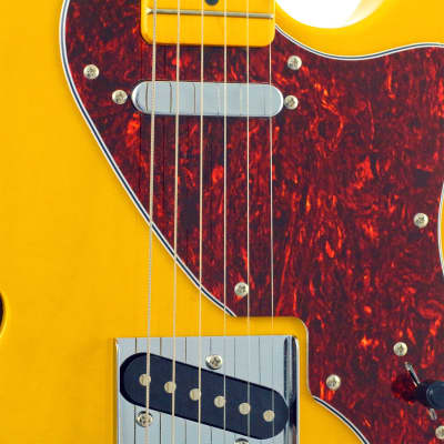 CNZ Audio Thinline TL Semi-Hollow Electric Guitar - Maple Neck, Butterscotch Blonde image 5