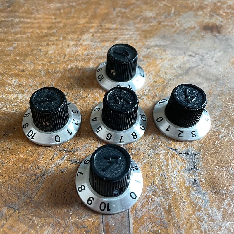 Vintage Aluminum Knobs for Fender Starcaster 1975 F Logo Reverb