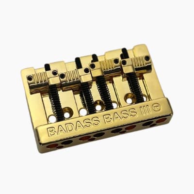 Leo Quan Badass III 4-String Bass Bridge-Gold image 2