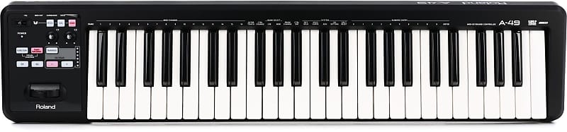 DTM・DAW 030702 A-49 Roland MIDI KEYBOARD Roland A-49 MIDI Controller Keyboard - Black BONUS PAK – Kraft Music