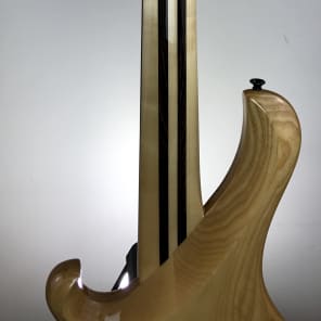 Maruszczyk Frog: Headless Custom 5-String Bass Maple Burl Top & Ramp image 8