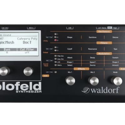 Waldorf Blofeld Black Modulo Synth Multitimbrico e Arpeggiatore