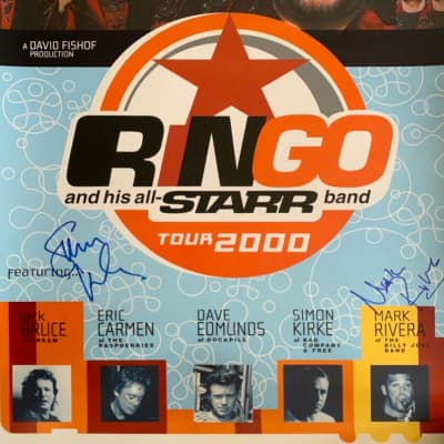 Ringo Starr's Stage Played and Signed  14" Remo Snare Drum Head. Authenticated! image 7