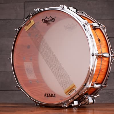 TAMA 14 X 6.5 STAR RESERVE STAVE ASH SNARE DRUM, OILED AMBER (PRE-LOVED) image 5