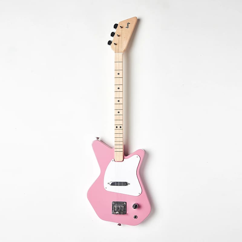 Open-Box Loog Pro Electric Guitar - Pink image 1