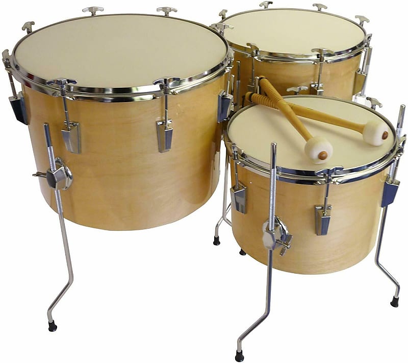 Suzuki Music Timpani Set- 12/14/16-Inch Drums and Mallet - T-200 image 1