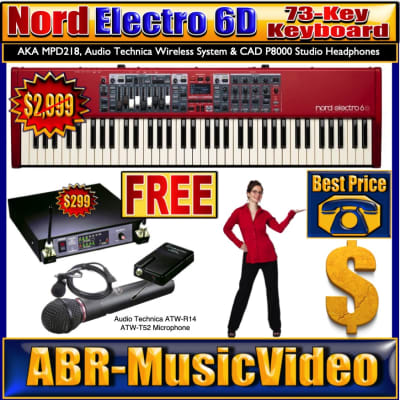 Nord Electro 6D 73-Keyboard & Audio Technica Wireless System/ 2 Year Manufacture Warranty! image 11