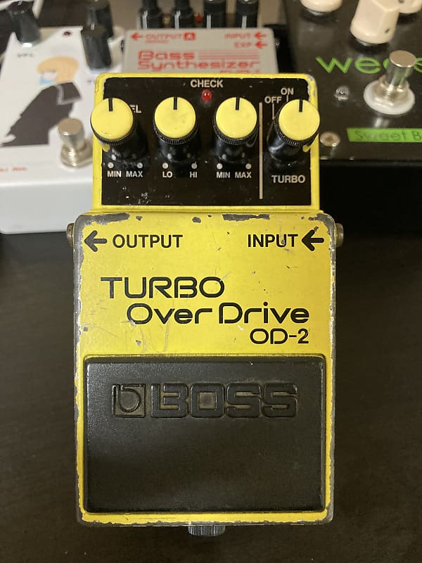 Boss OD-2 [Turbo Over Drive] Made in Japan Vintage (Black