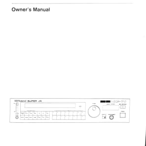 Roland MKS-70 Polyphonic Synthesizer Super JX Owner's Manual image 4