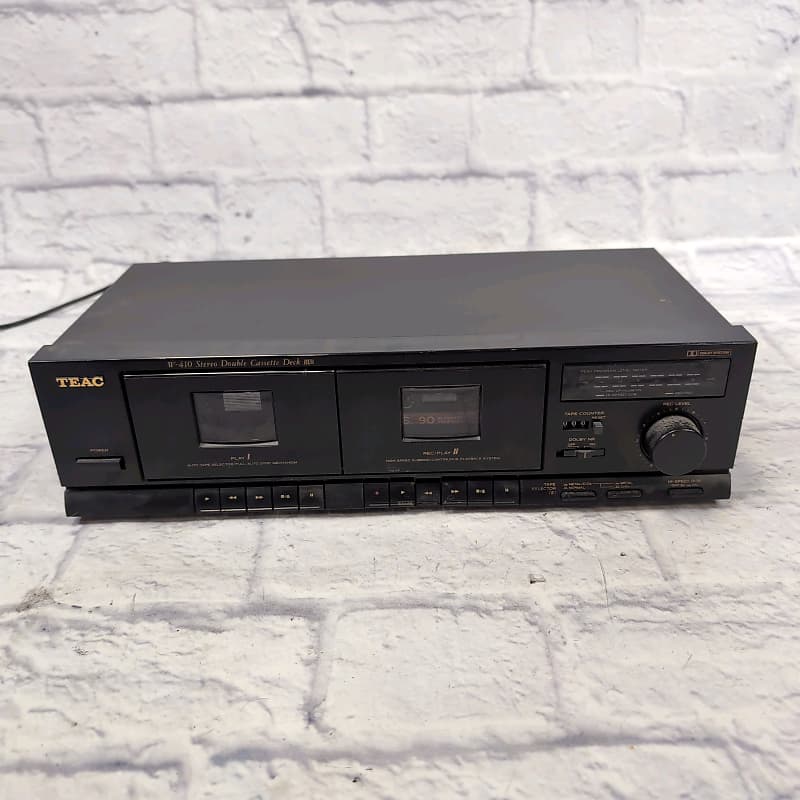 Vintage TEAC W-410 Stereo Double Cassette Deck | Reverb