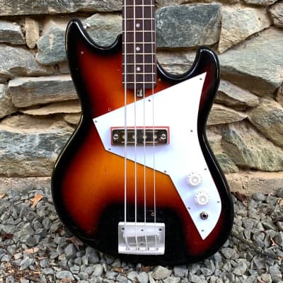 Kay K-1B 1960s Shortscale Bass Professional Rebuild Original Pickup Solid Wood Gig Ready for sale