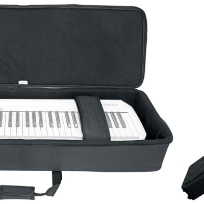 Rockville 61 Key Keyboard Case w/ Wheels+Trolley Handle For Yamaha MX61 image 10