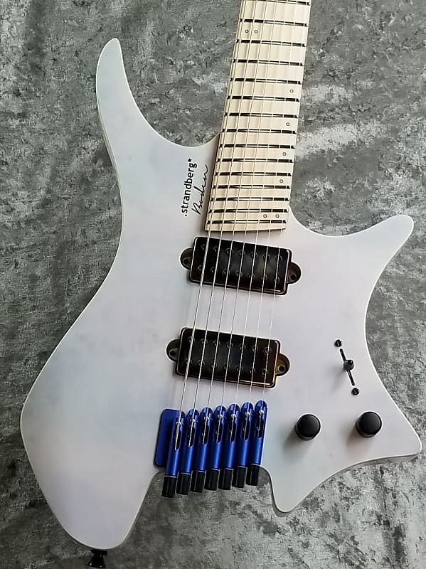 Strandberg Boden J7 Standard Poplar Burl Top -Deep Red NMF