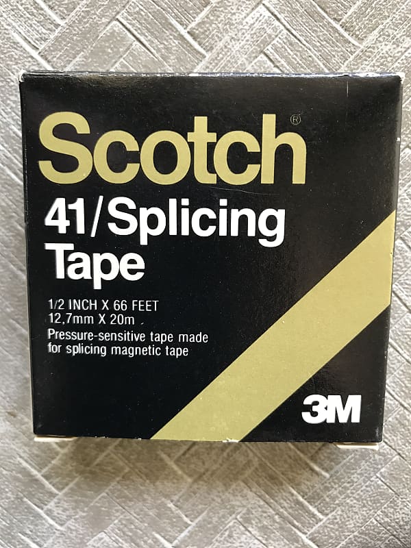 White tape for splicing magnetic tape cassette in 1/8