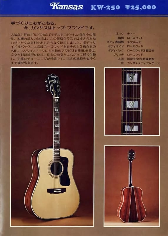 Kansas KW-250 Kiso Suzuki | Reverb