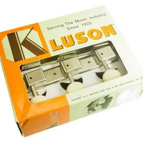 Kluson WD90NPP Oval Plastic Button 3x3 Tuning Machines