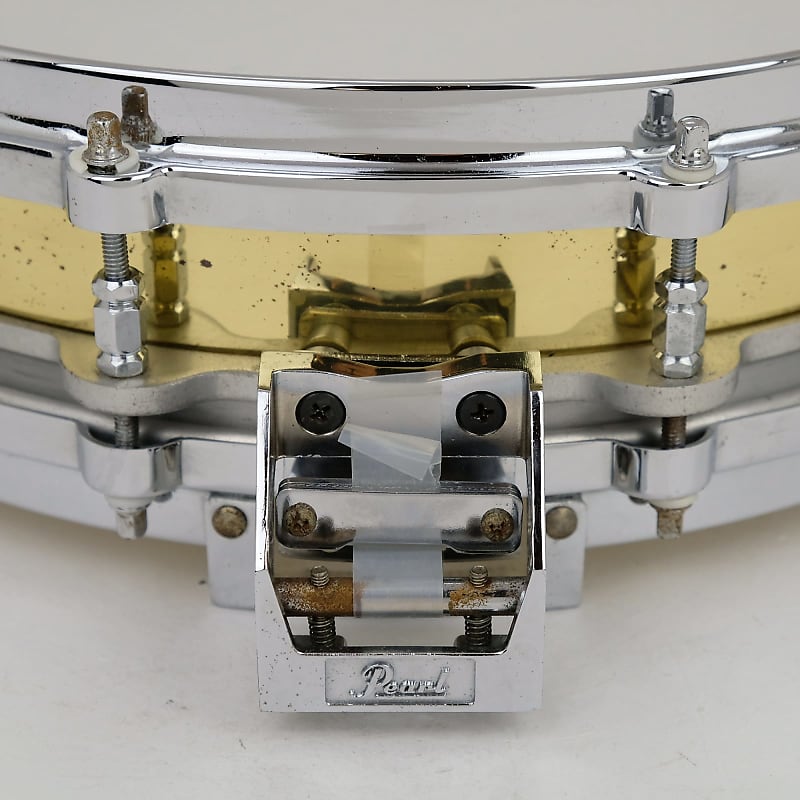 Pearl B-914P Free-Floating Brass 14x3.5" Piccolo Snare Drum (1st Gen) 1984 - 1991 image 4
