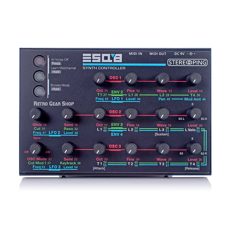 Stereoping CE-1 ESQ8 Midi Controller for Ensoniq ESQ SQ80 Rare Vintage Synth image 1