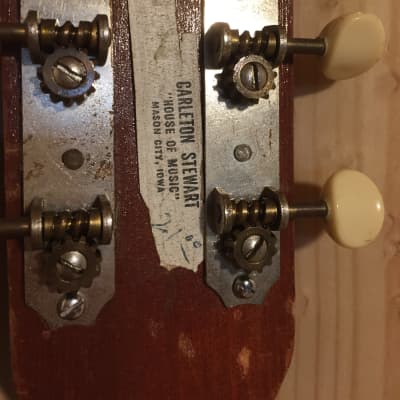 Late '50s United-made Parlor guitar, electrified image 13