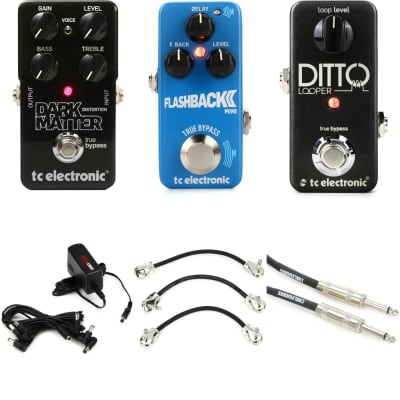 TC Electronic Looper Essential Pedals Pack with Power Supply for sale