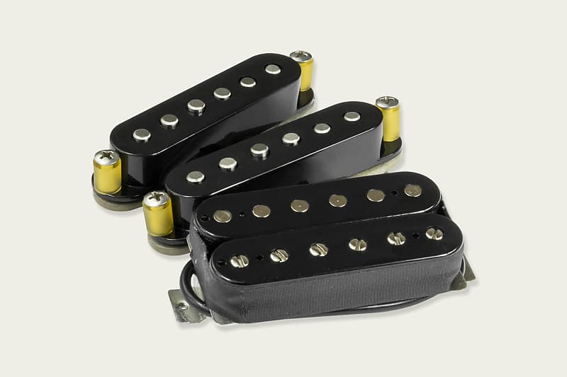 Tonerider Alnico II HSS Stratocaster Pickups set black Reverb