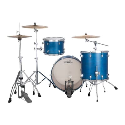 Ludwig Neusonic FAB 3pc Drum Set Satin Royal Blue image 6