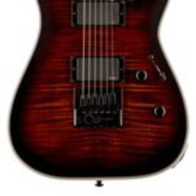 ESP LTD MH-1000 EverTune FM Electric Guitar Dark Brown Sunburst image 1