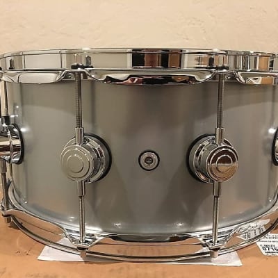 DW DRVM6514SVC 6.5x14" Collector's Series Rolled 1mm Aluminum Snare Drum w/ Chrome Hardware image 7