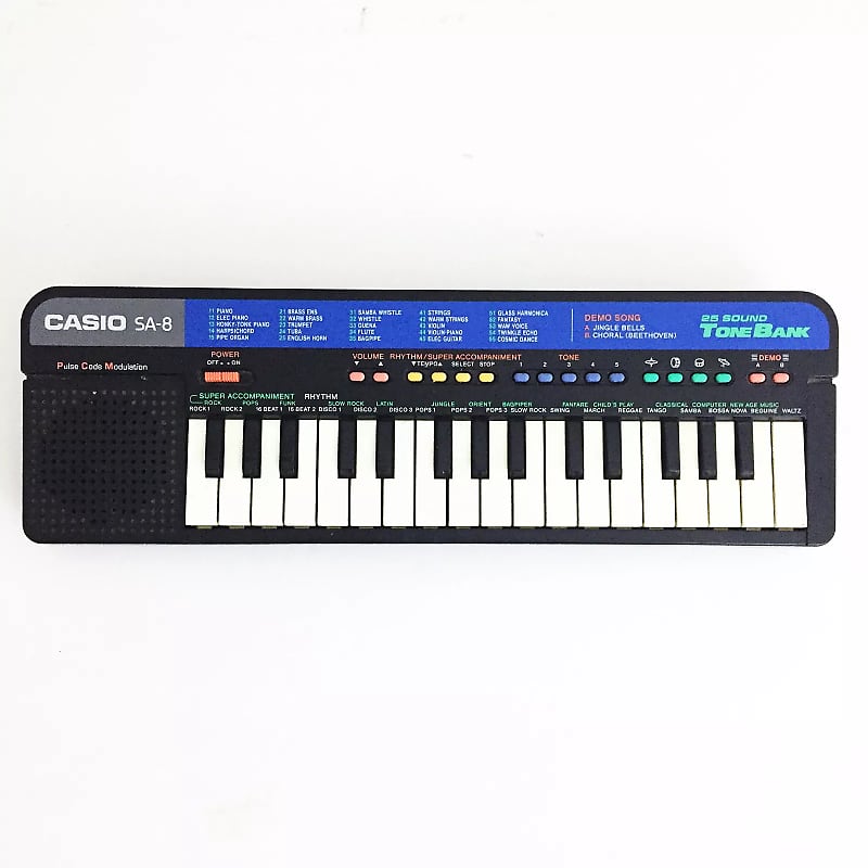 Casio SA-8 32-Key Mini Synthesizer image 1