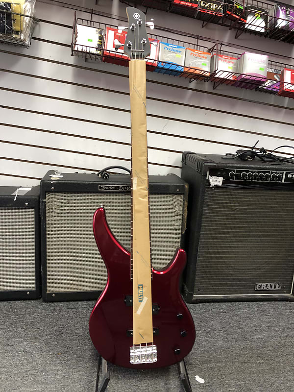 Yamaha TRBX174 RM 4-String Electric Bass Guitar - Red | Reverb