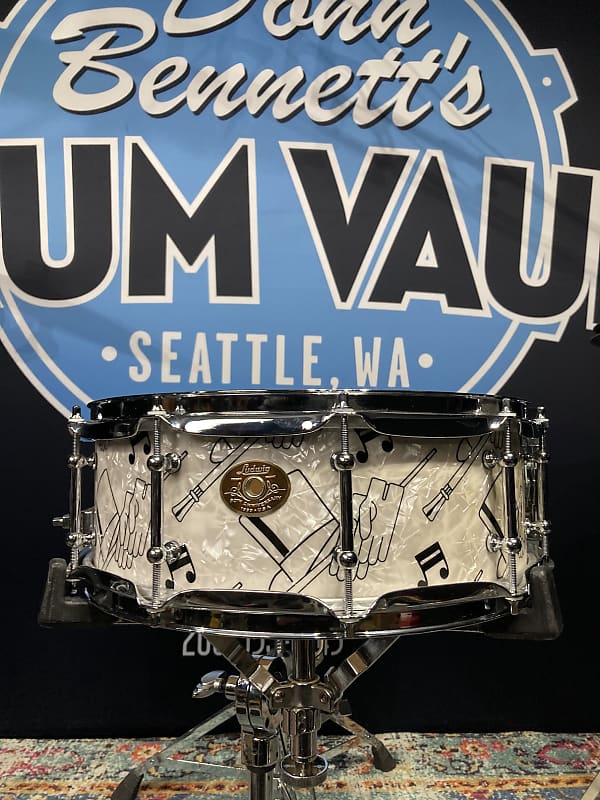 Ludwig - 14x5" 90th Anniversary, Limited Edition, Top Hat and Cane Snare Drum with Original Case! image 1