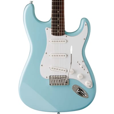 Jay Turser Double Cutaway Rosewood Electric Guitar Daphne Blue image 1
