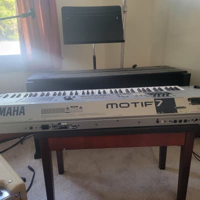 Yamaha Motif 7 Production Synthesizer 2000s - Gray