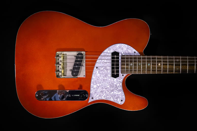 Ferner Fine Instruments Custom T Tele in Candy Tangerine! Reverb