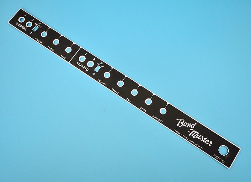 Fender Bandmaster Blackface Vintage Reissue Faceplate FEIC Reverb