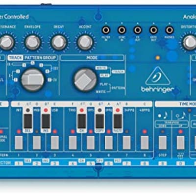 Behringer TD-3-BB Analog Bass Line Synthesizer, 16-Step Sequencer, VCO, VCF, Distortion Effects, 16-Voice Poly Chain, PC and Mac Compatible