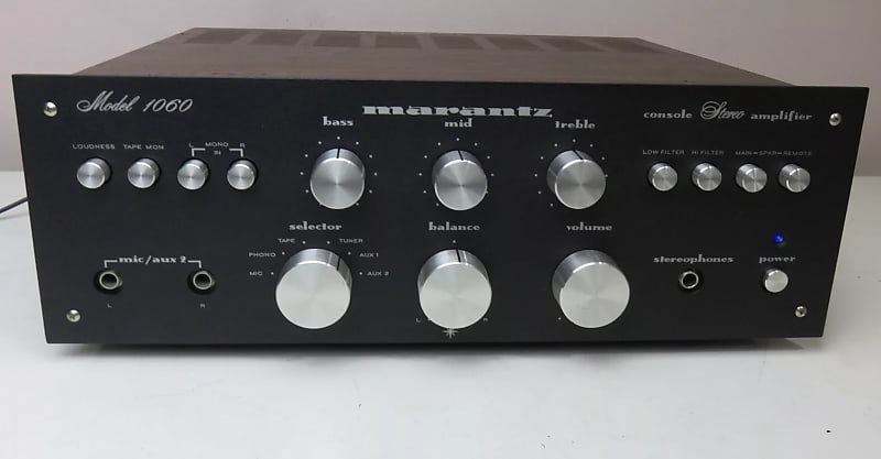 MARANTZ 1060 BLACK FACE INTEGRATED AMPLIFIER SERVICED FULLY RECAPPED MINT  			