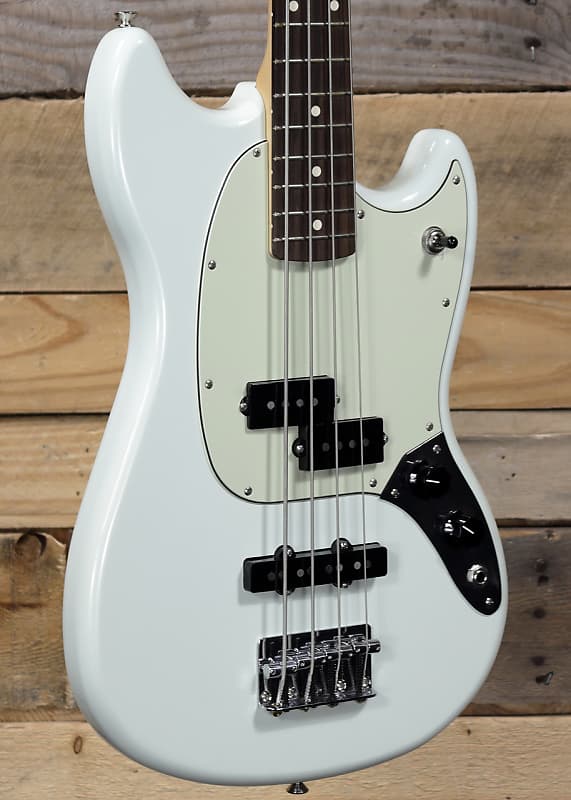 Fender Mustang Bass PJ Sonic Blue w/ Gigbag 