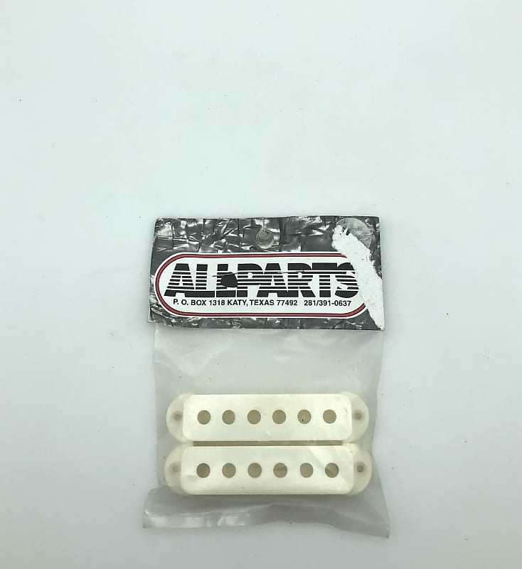 Allparts Pickup Covers for Jaguar White/Aged White Reverb