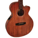 Cort SFXMEMOP All Mahogany Body Venetian Cutaway 6-String Acoustic-Electric Guitar