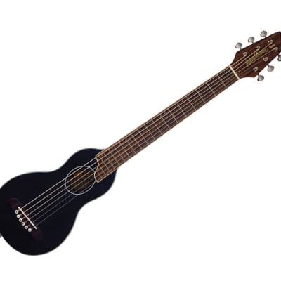 Washburn Rover 6 String Acoustic Travel Guitar (RO10SBK) - Black