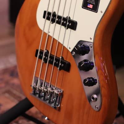 Fender American Professional II Jazz Bass V with Maple Fretboard 2020 - Present - Roasted Pine image 4