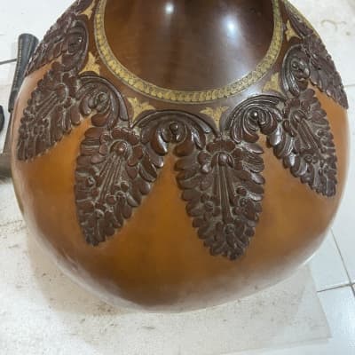 Vintage Professional Amazing Rare KANAI LAL Sitar 60  years old,  most renowned Sitar maker,  Ravi Shanker Style,  Larg tumba, sweet powerfull Sound, image 9