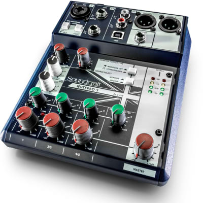 Soundcraft Notepad-5 Analog USB Mixer image 3