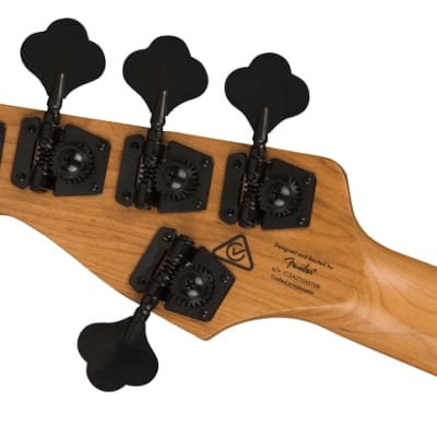 Squier Contemporary Active Jazz Bass HH V, Roasted Maple Fingerboard, Black Pickguard, Gunmetal Metallic image 7