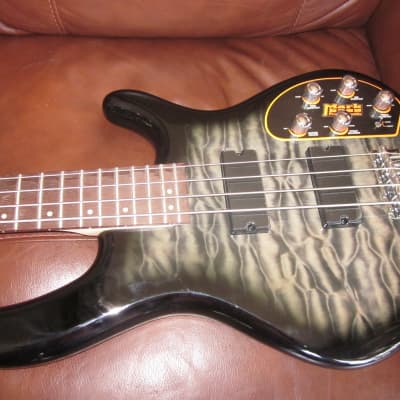 Cort Action DLX Plus 4-String Electric Bass (Faded Grey Burst) image 5
