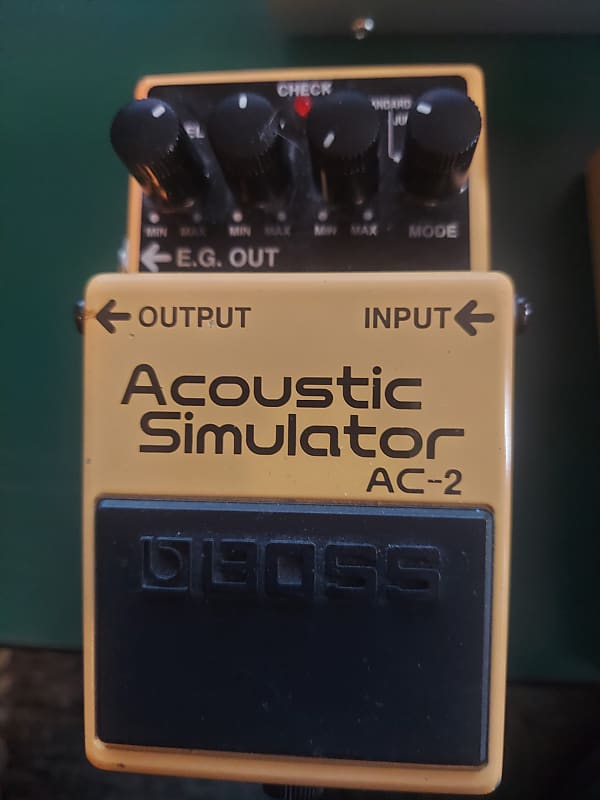 Boss Acoustic Simulator AC-2 Effects Pedal  2000's  Mellow Yellow image 1